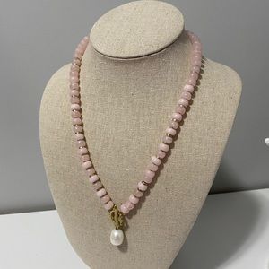 Stella & Dot Modern Bohemian Beaded Necklace - Blush